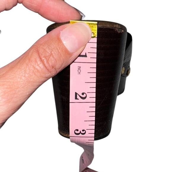 Tory Burch Patti Brown Patent Leather Logo Mules Gold Hardware Size 9.5 - Picture 12 of 15